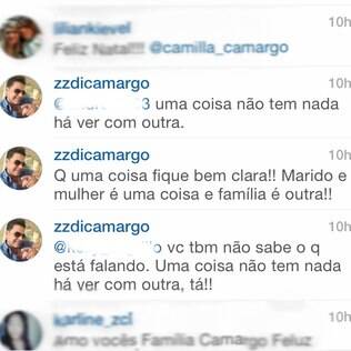 Zezé Di Camargo discute com fãs no Instagram