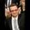 O cantor Bono, do U2, na chegada ao Oscar 2014. Foto: Getty Images
