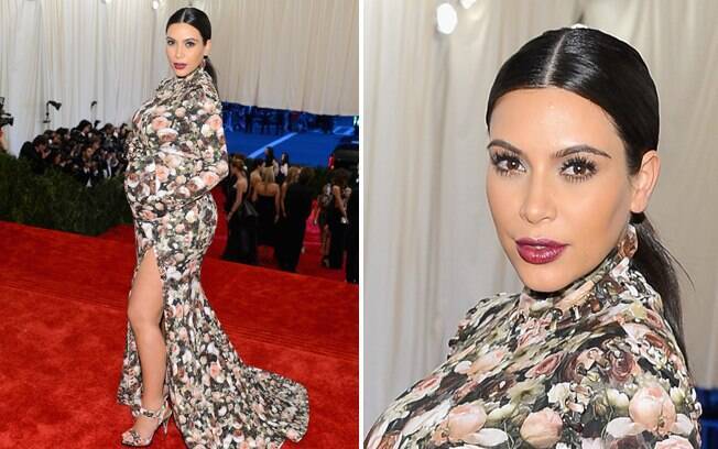 Kim Kardashian usou um vestido duvidoso do estilista Riccardo Tisci no baile MET