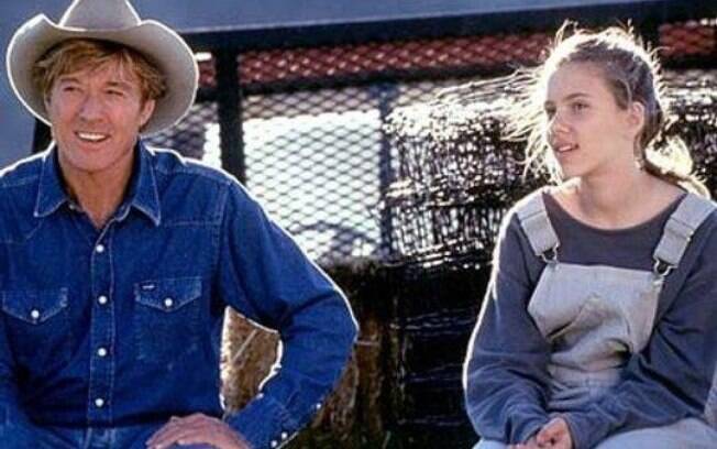 Robert Redford e Scarlett Johansson em 'O Encantador de Cavalos'