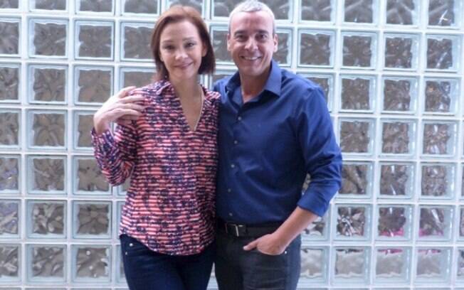 Alexandre Borges e Julia Lemmertz foram ao programa 'Encontro com Fátima Bernardes'