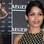  A atriz Freida Pinto também esteve na cidade por conta de uma festa no calendário do Festival. O look da noite era da Alexander McQueen . Foto: Getty Images