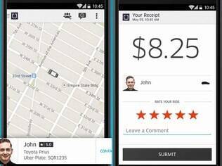 Uber substitui táxi por carros particulares. Grátis para iPhone e Android