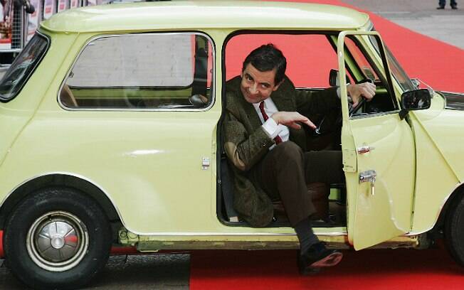 Rowan Atkinson como seu personagem mais famoso, o Mr. Bean, em foto de 2007