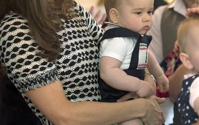 Príncipe George com Kate Middleton na Nova Zelândia