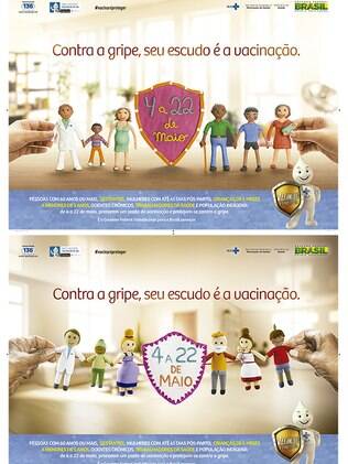Cartaz da campanha do Ministério da Saúde