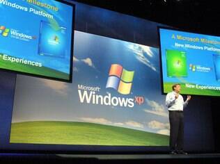 Windows XP foi lançado em outubro de 2001