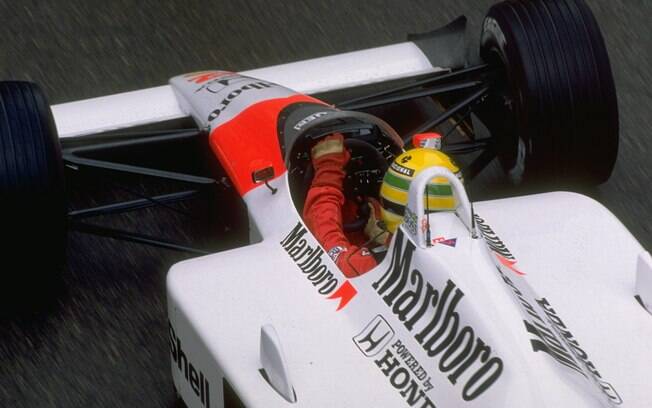 Depois de liderar mais da metade da corrida, Senna não c onseguiu completar a prova de 1988 em Monte Carlo. Foto: Getty Images