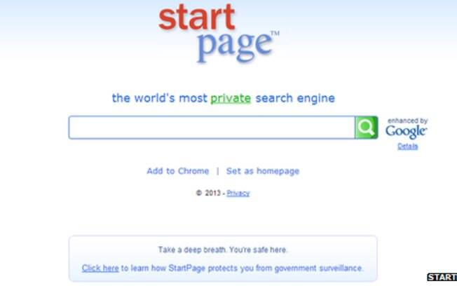 StartPage utiliza 