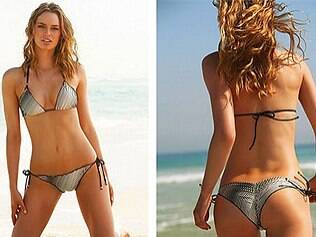 O modelo que empina o bumbum