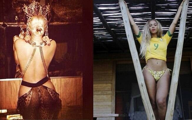 Nem Beyoncé resiste a postar de vez em quando fotos mais sensuais...