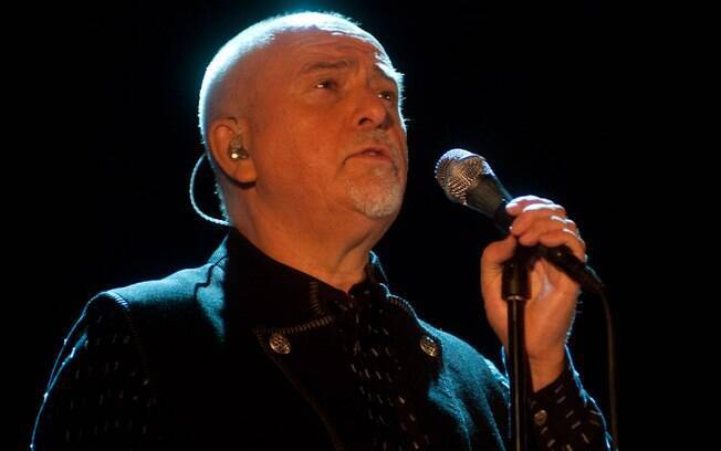 Peter Gabriel durante sua apresentação no SWU