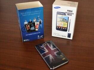 Foto publicada no Twitter mostra edição especial do Galaxy Note