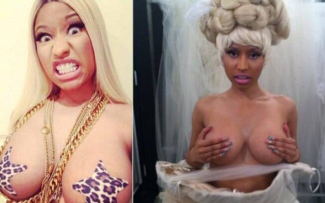 A rapper Nicki Minaj se tornou famosa pelas fotos de topless
