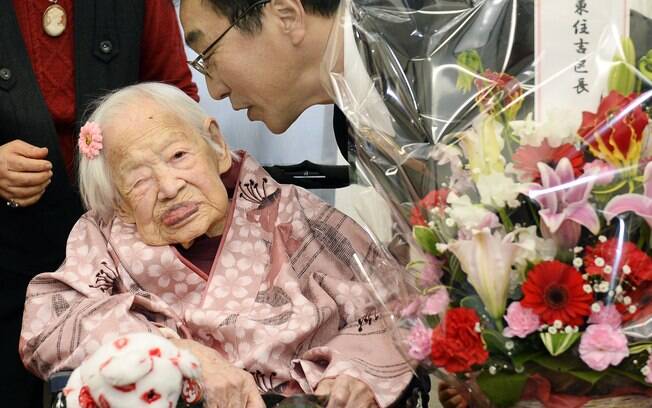 Misao Okawa completou 117 anos no início de março (arquivo)