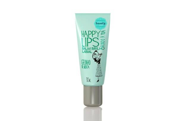 Balm labial Happy Lips (The Beauty Box). Disponível em três sabores: menta (foto), bombom de baunilha e framboesa. R$ 16,90
