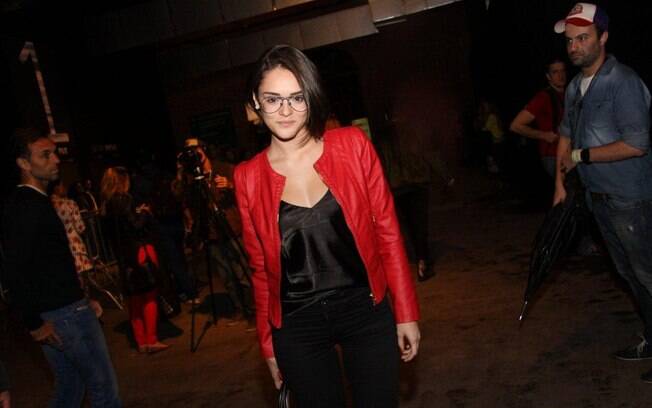 Isabelle Drummond no segundo dia de Fashion Rio 2013 no Pier Maua