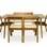 Da linha Celebrate Wood, do Meu Móvel de Madeira, as cadeiras custam R$ 899 cada e a mesa com tampo de vidro, R$ 1.799. Foto: Divulgação