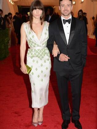 Os noivos Jessica Biel e Justin Timberlake