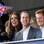 E para D: Kate Middleton, seu marido, príncipe William, e o príncipe Harry assistiram a concerto em homenagem a Elizabeth 2ª. Foto: AP