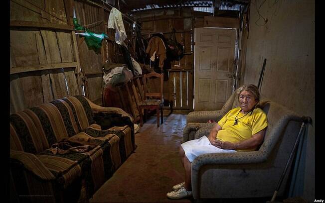 Em La Carpio, na Costa Rica, Goldstein encontrou Josefa Amalia Torre Chavarría, uma imigrante nicaraguense de 78 anos. Foto: Andy Goldstein 