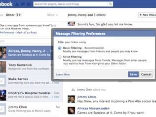 Novos filtros do Facebook pretendem reduzir spam, ao mesmo tempo em que garantem entrega de mensagens relevantes