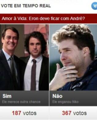 Internautas dizem que Eron não deve ficar com André