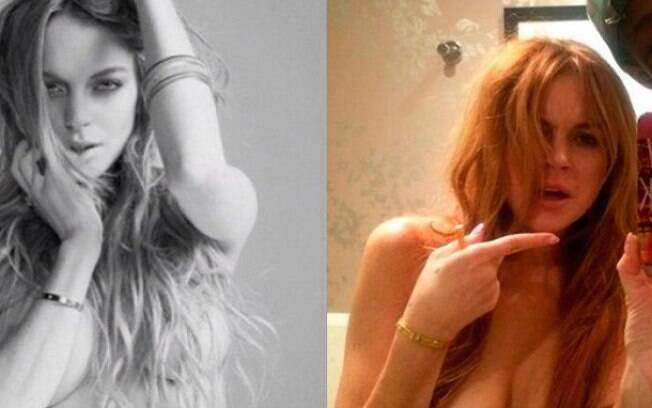 Lindsay Lohan, outra garota-problema de Hollywood, também não é das mais discretas nas redes sociais