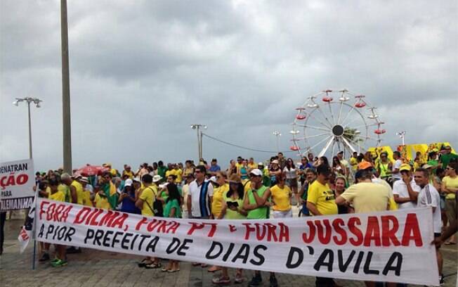 protestos fora dilma 12 de abril bahia. Foto: iG Bahia