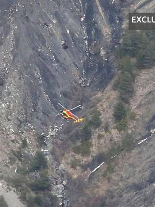 Jornal francês La Provence divulgou o que seriam imagens do local em que caiu o avião