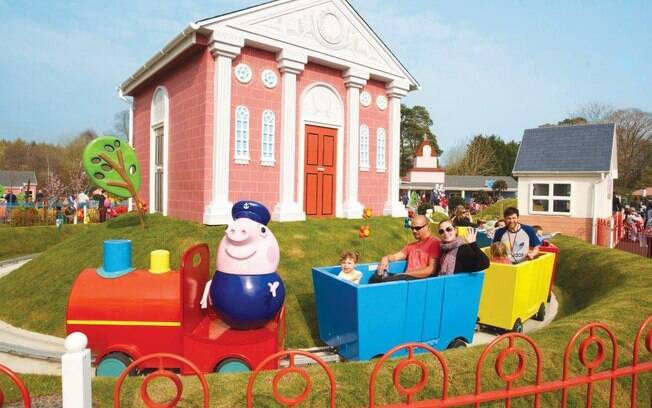 O Peppa Pig World é uma área temática dentro do Paltons Park, parque de diversões em Hampshire, a 120 km de Londres, na Inglaterra. Foto: Divulgação