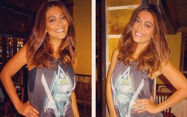 Juliana Paes: cabelos mais curtos e claros