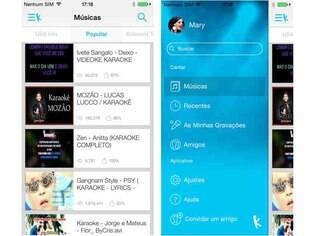 Disponível para Android e iOS, o Yokee é gratuito e permite que o usuário cante suas músicas favoritas, compartilhe suas performances e se conecte com seus amigos