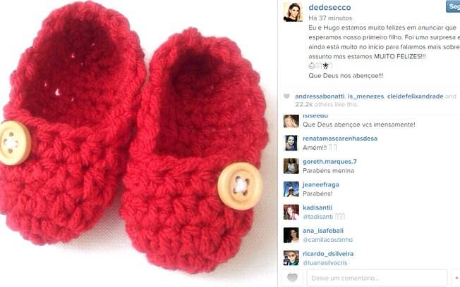 Deborah Secco comemora novidade no instagram