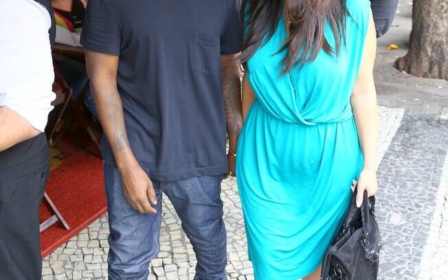 Kim Kardashian e Kanye West no Rio de Janeiro