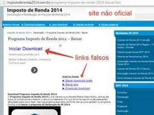 Buscadores como Google e Bing podem destacar links para programas falsos de declaração de Imposto de Renda