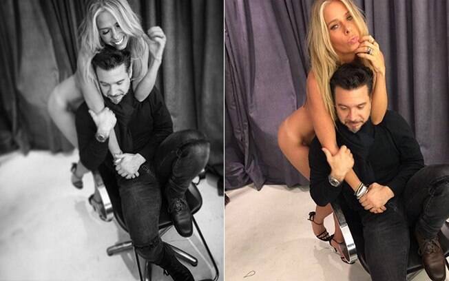 Adriane Galisteu foi clicada nua com o marido Alexandre Iódice