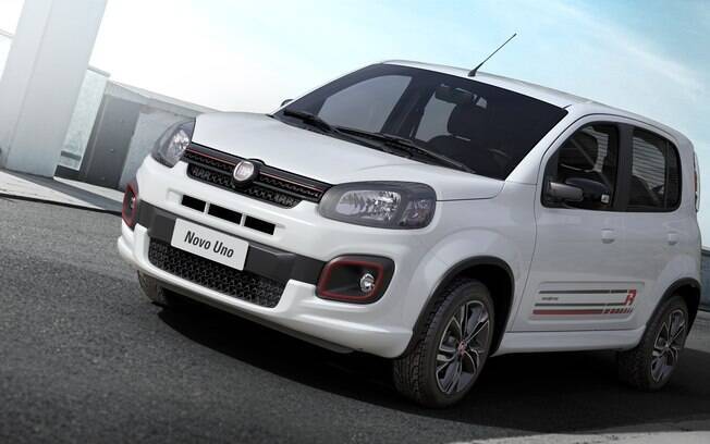 Primeira imagem oficial do novo Fiat Uno 2017, equipado com um dos novos motores da família GSE