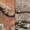 Veja comparação de tipo de rocha encontrado em leito de rio em Marte (esquerda) e na Terra (direita). Foto: Nasa