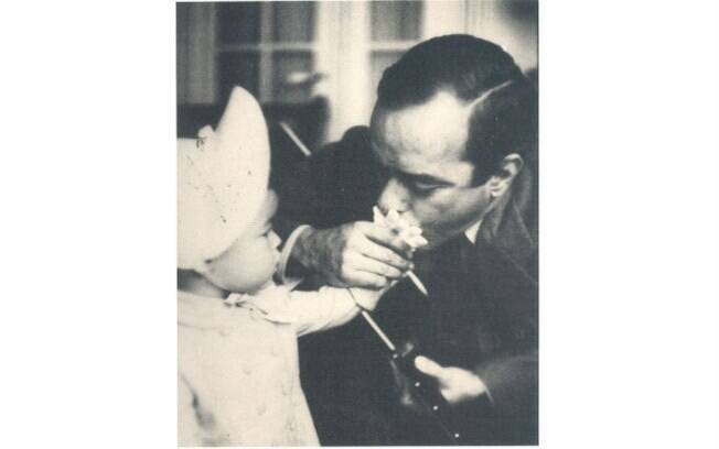 Vinicius e a filha, Georgiana de Moraes