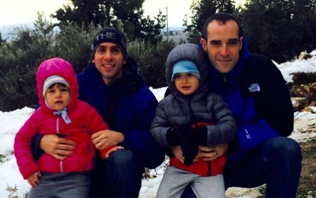 Família visita as montanhas de Jerusalém em janeiro de 2015. Foto: Reprodução
