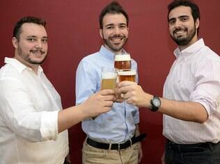 Matheus Franco, Carlos Lima e Luiz Poppi