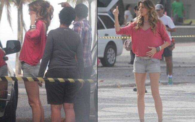 Gisele Bündchen: barriguinha despontando