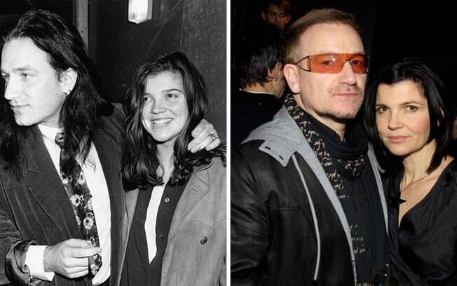 Famosos que estão há muito tempo juntos: Bono Vox e Alison Hewson