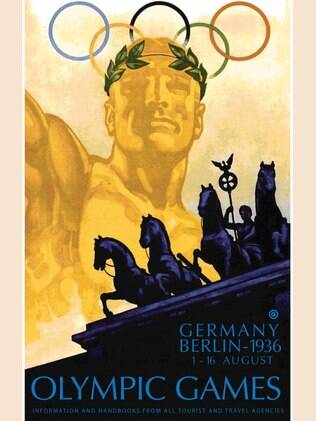 O cartaz dos Jogos Olímpicos de 1936