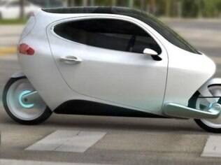 Modelo C-1, a moto coberta, fabricada pela Lit Motors