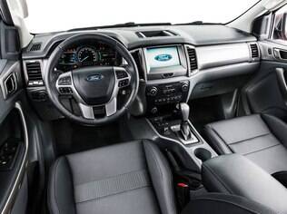 Painel da versão renovada da Ford Ranger