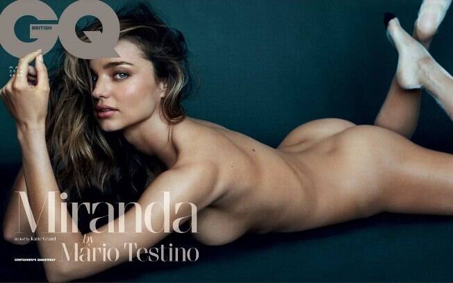 Numa forma espetacular, Miranda Kerr aparece nua na capa de maio da GQ britânica