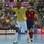 Jé vibra com lance durante a decisão da Copa do Mundo de futsal. Foto: Getty Images