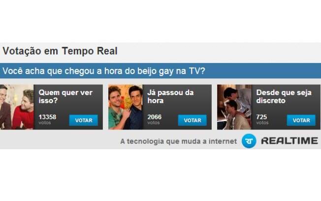 Internautas não querem ver o beijo gay na televisão
